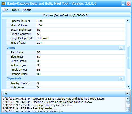 Banjo-Kazooie Nuts and Bolts Mod Tool Screenshot 2