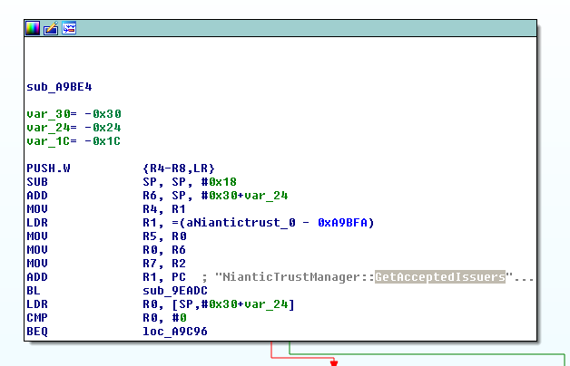 Pokémon GO opened in The Interactive Disassembler